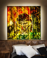 Square Glass Painting